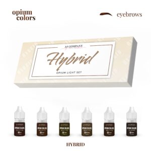 Set Pigmenți OPIUM COLORS pentru sprâncene, Hybrids 6 ml